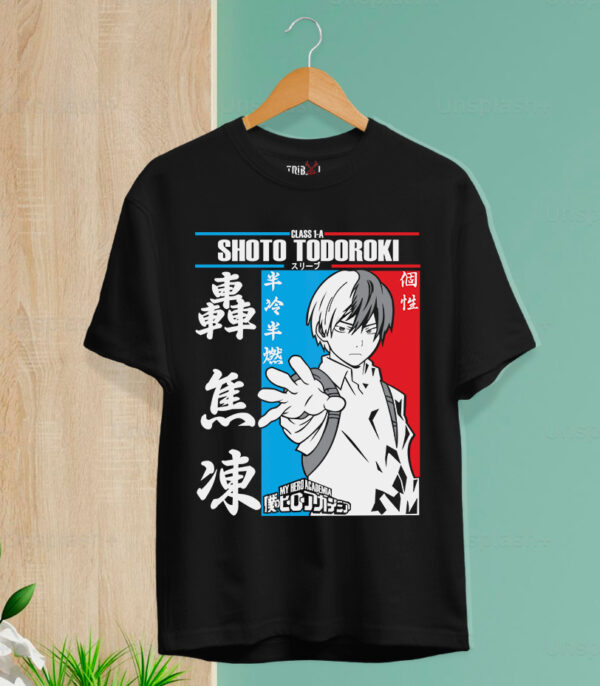 Shoto Tokoroki Anime T-shirt, Academia Anime Tshirt, Anime T-Shirt
