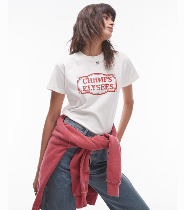 Round Neck White Half Sleeve T-Shirt, White T-shirt for Women