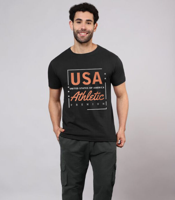 High-Quality American T-shirt, Athletic Wear T-shirt, Urban Streetwear T-Shirt