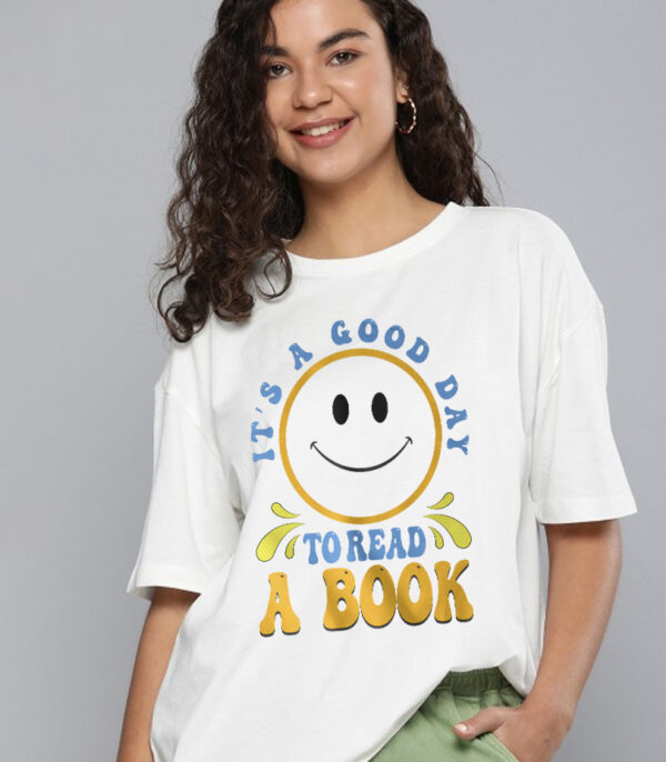 Good Day to Read Shirt, Bookworm Oversize T-shirt