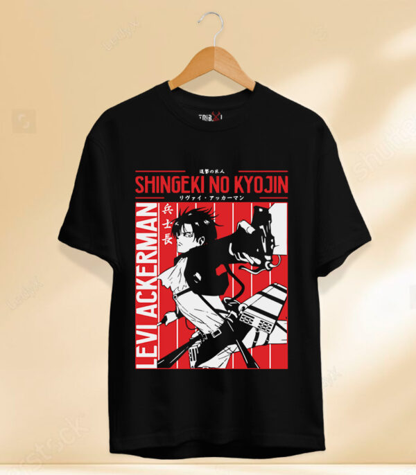 Anime Aesthetic T-Shirt, Levi Ackerman Action Pose T-Shirt, Humanity's Strongest T-Shirt For Men & Women, Anime T-Shirt
