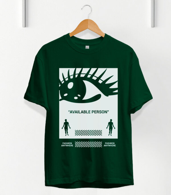 Available Person T-Shirt, Minimalist Eye Design T-Shirt, Urban Street Wear Tee
