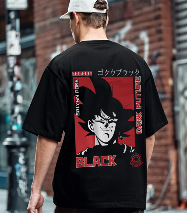 Goku Black T-Shirt, Dragon Ball Z Oversize T-shirt, Oversize Anime T-shirt