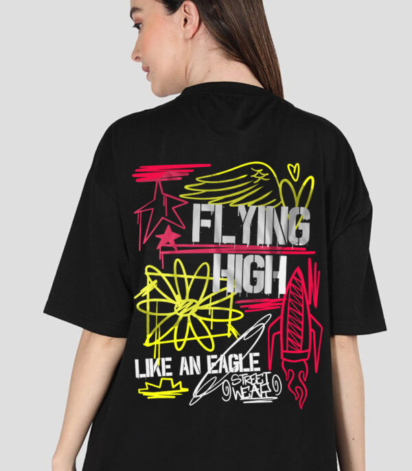 Flying High Oversize T-shirt, Eagle Tee