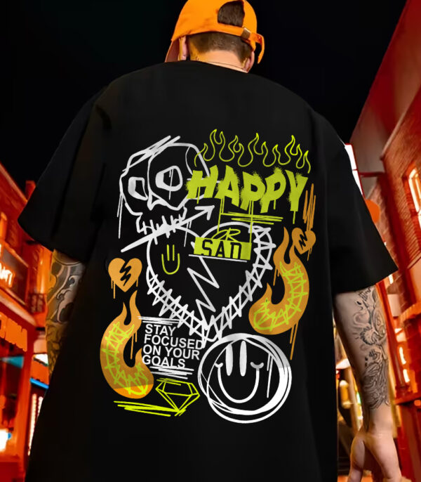 Happy/Sad Oversize T-shirt