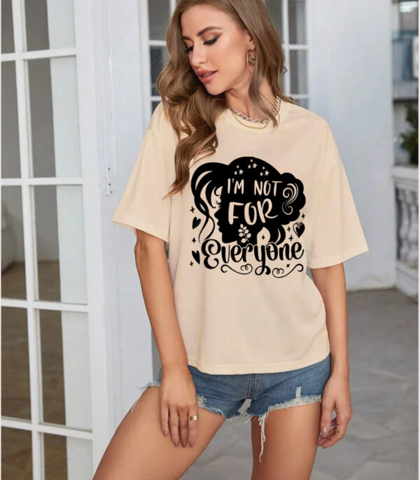 Confident Slogan Tee, Streetwear Oversize T-shirt