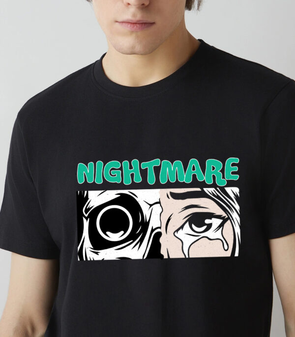 Nightmare Graphic Printed T-shirt, Unisex Anime T-Shirt