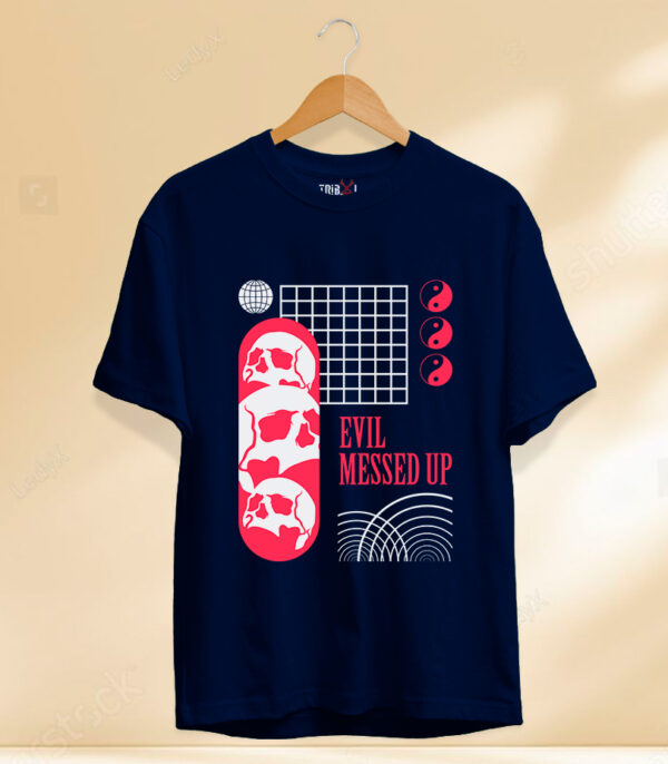 Messed Up T-Shirt, Urban Streetstyle Tshirt, Graphic Printed Tee