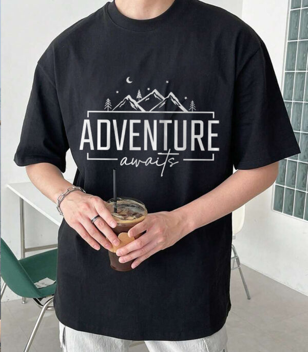 Adventure Awaits T-Shirt, Simple Adventure Style