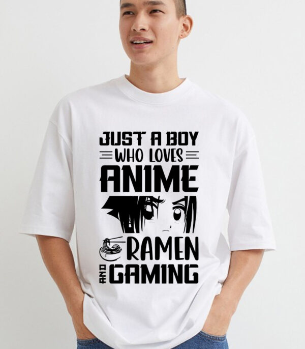 Anime, Ramen, and Gaming T-Shirt, Modern Gamer Apparel