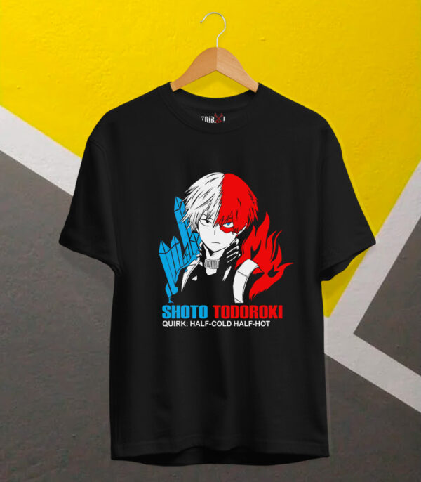 Shoto Todoroki Anime T-shirt, Half-Hot Half-Cold T-shirt