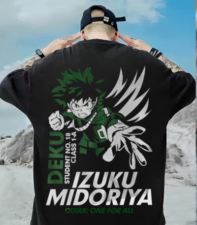 My Hero Academia T-Shirt, Superhero T-Shirt, Oversize T-shirt