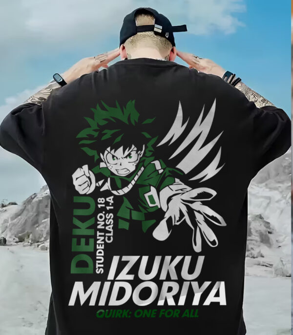 My Hero Academia T-Shirt, Superhero T-Shirt, Oversize T-shirt