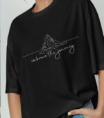 Mountain Minimalist Tee, Climb Every Mountain Oversize T-shirt