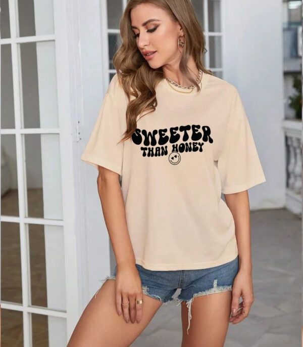Sweeter Than Honey Tee, Sugar Rush Oversize T-Shirt