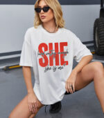 She Is Me Tee, Self-Love Oversize T-shirt