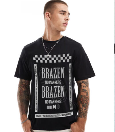 Brazen Tee, Bold Graphic T-shirt, Streetwear Tee