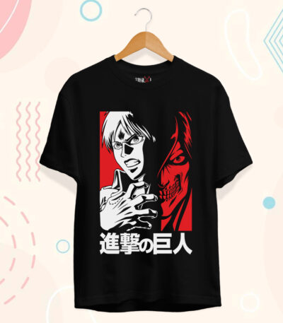 Eren Yeager Split Personality T-Shirt, Attack on Titan T-Shirt, AOT Anime T-Shirt