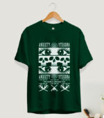 Anxiety T-Shirt, Dark Thoughts, Dark Design T-shirt, Urban Tshirt, Dark Green