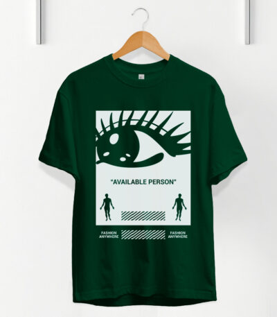 Available Person T-Shirt, Minimalist Eye Design T-Shirt, Urban Street Wear Tee