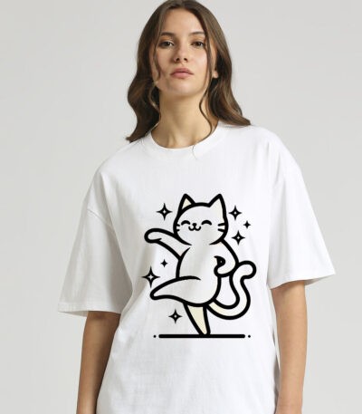 Dancing Cat & Happy Cat T-shirt