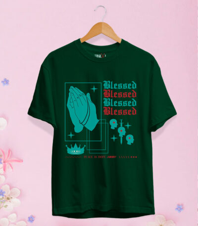 Blessed T-Shirt, Urban Christian T-Shirt, Blessing Printed tee