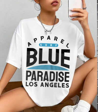 Los Angeles Surf T-Shirt, Minimalist Beach Design