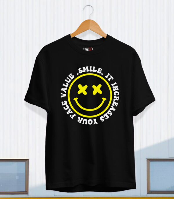 Smile It Increases Your Face Value T-Shirt, Smily Emoji T-Shirt, Cute T-Shirt