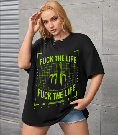 Bold Graphic T-shirt, Fuck the Life Tee