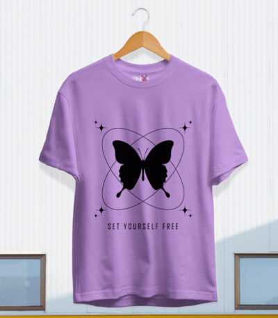 Authentic Set Yourself Free Butterfly T-shirt, Butterfly T-Shirt