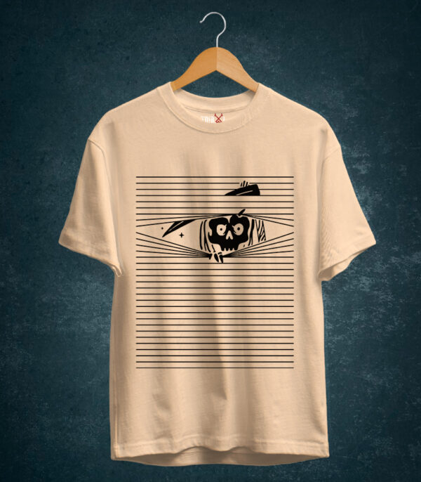 Peeking Skull T-Shirt, Cute T-Shirt for Men & Women
