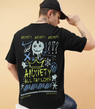 Anxiety All Day Long T-Shirt, Anxiety Graphic Tee
