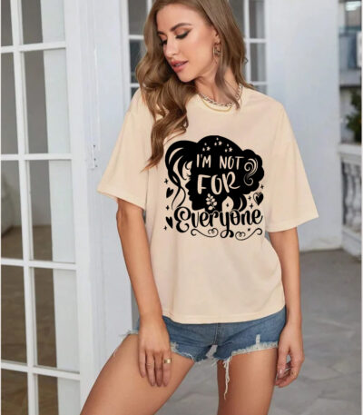 Confident Slogan Tee, Streetwear Oversize T-shirt