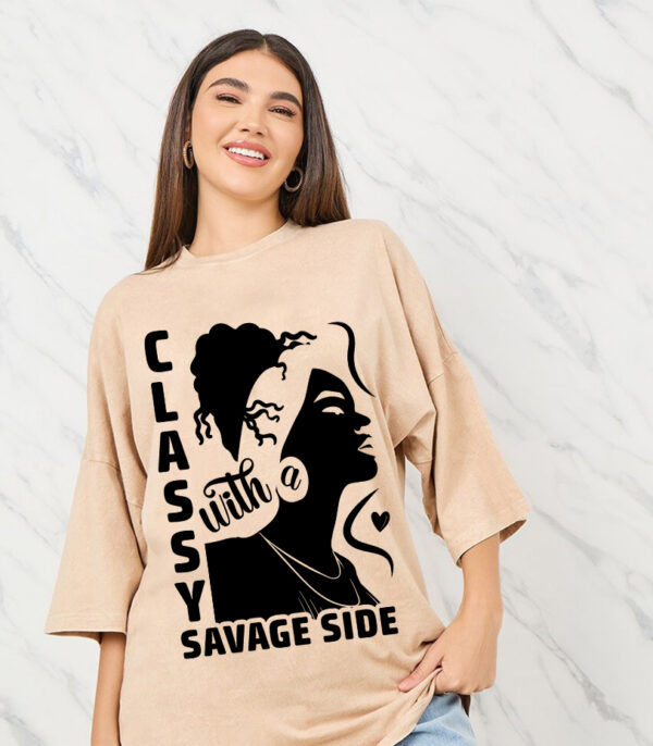 Contrasting Personality Tee, Simple Edgy Style