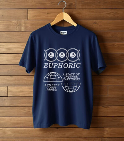 Embrace Happiness T-shirt, Urban Tshirt, Graphic Printed T-Shirt