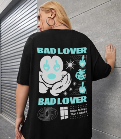 Bad Lover T-shirt, Provocative Slogan Tee